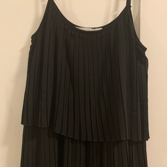 Black Pleated Dress, size small - Picture 2 of 3